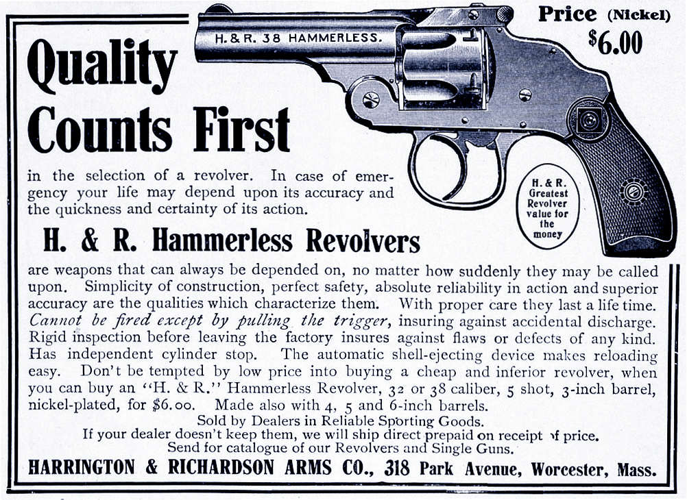 This H&R revolver costs $6 new in 1896